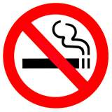 Знак К38 "Запрет курения"  220х220см